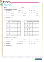  Percents and ratios