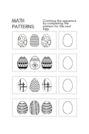 Completing patterns worksheet pdf