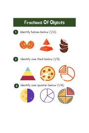 Learn fractions, halves, thirds, fourths, whole