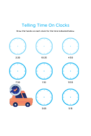 Worksheet on telling time pdf