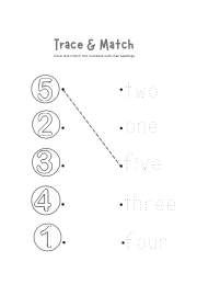 Trace and color number 2 worksheet