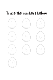 Trace the number six worksheet