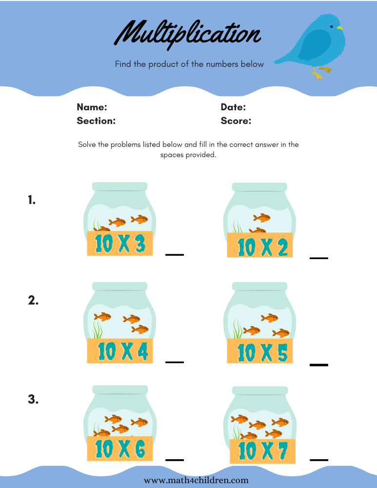 10 multiplication chart