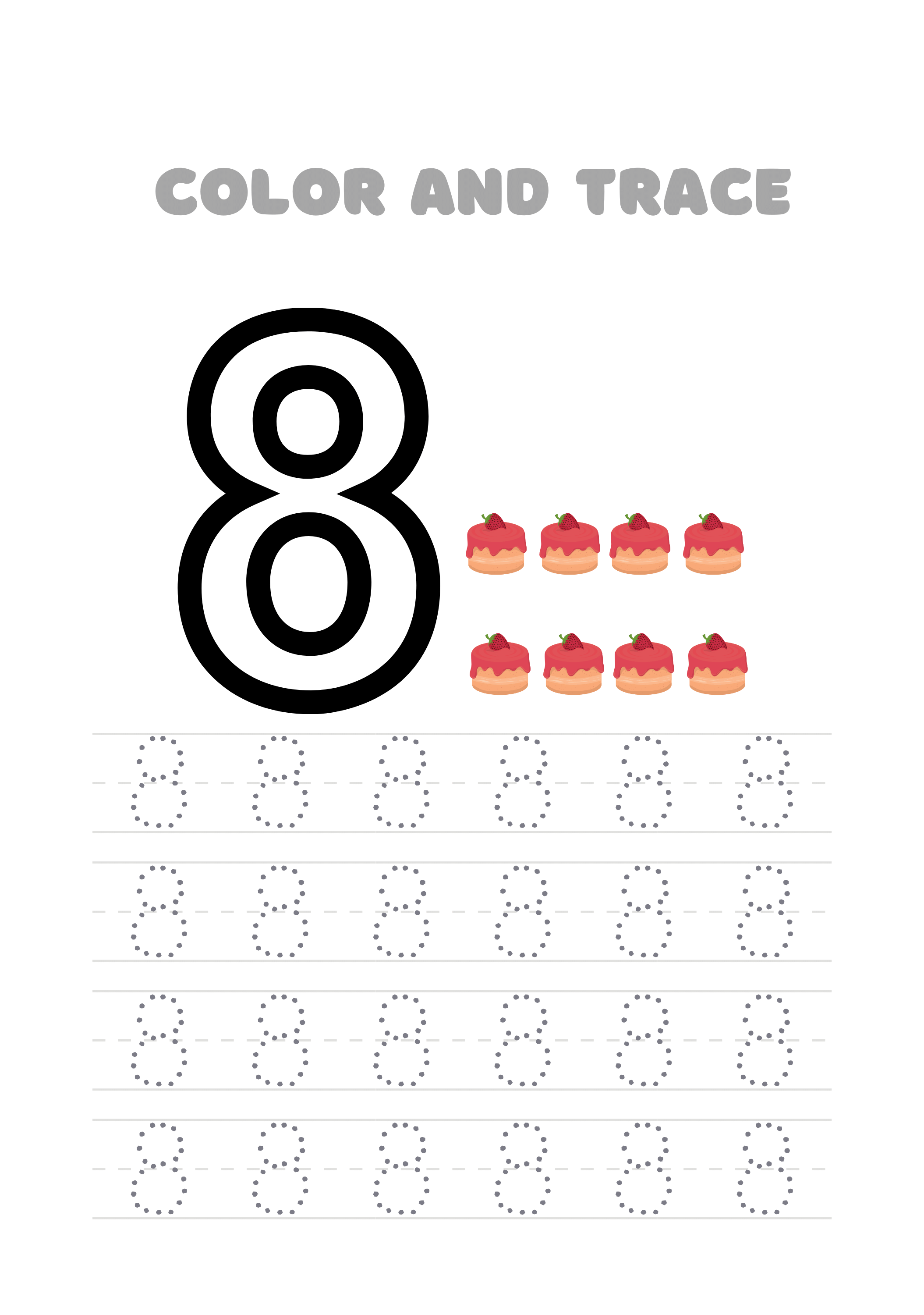 Color number 8 sheet pdf