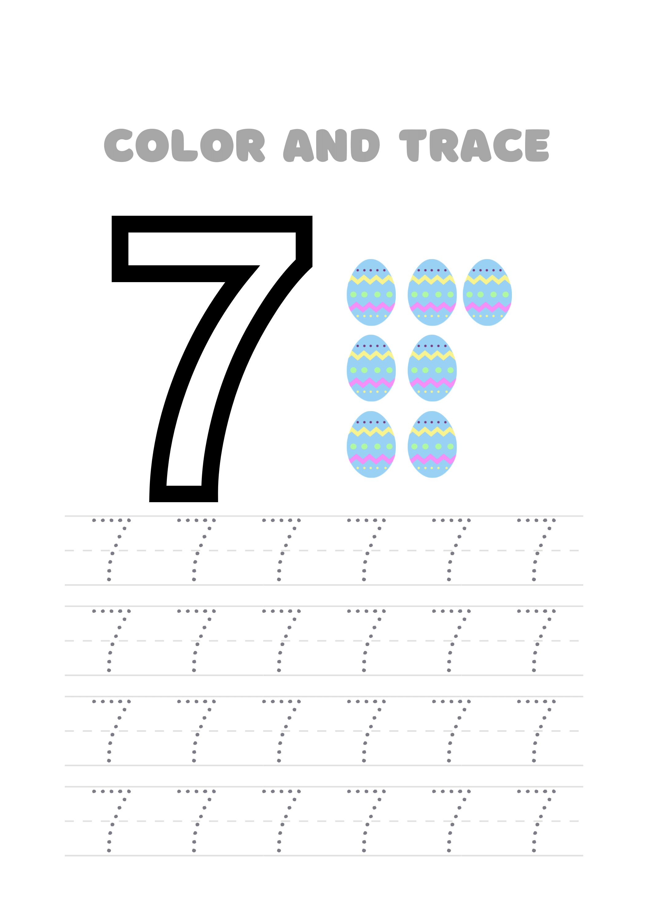 Color number 7 sheet pdf