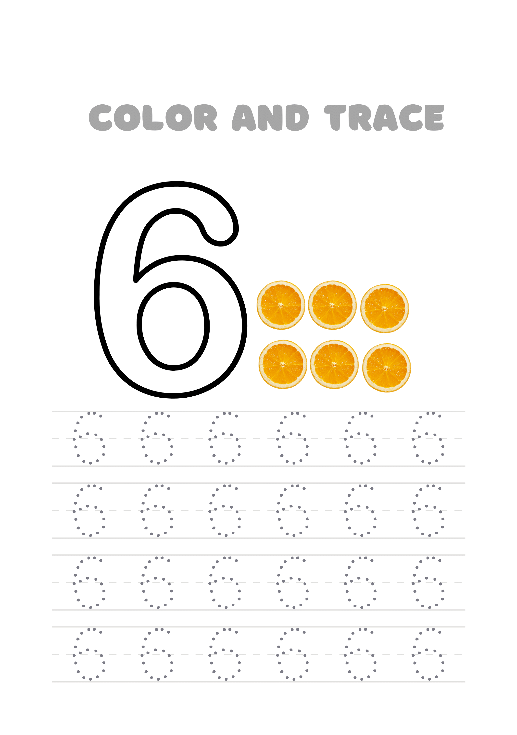 Color number 6 sheet pdf